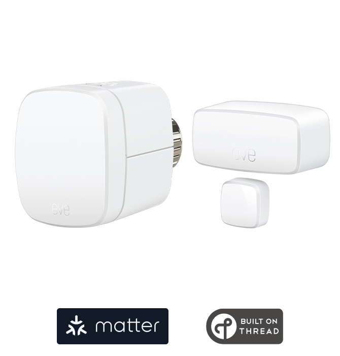 Smart Heating Set - Eve Thermo + Eve Door & Window