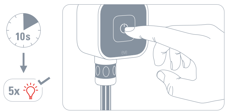 Eve Aqua zurücksetzen